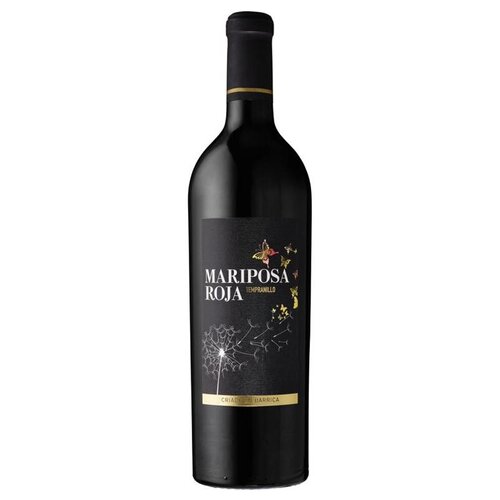 Tempranillo Vino de Espana Criado en barrica Mariposa Roja
